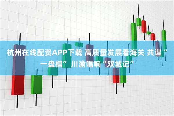 杭州在线配资APP下载 高质量发展看海关 共谋“一盘棋” 川渝唱响“双城记”