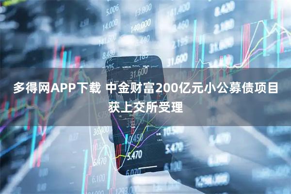 多得网APP下载 中金财富200亿元小公募债项目获上交所受理